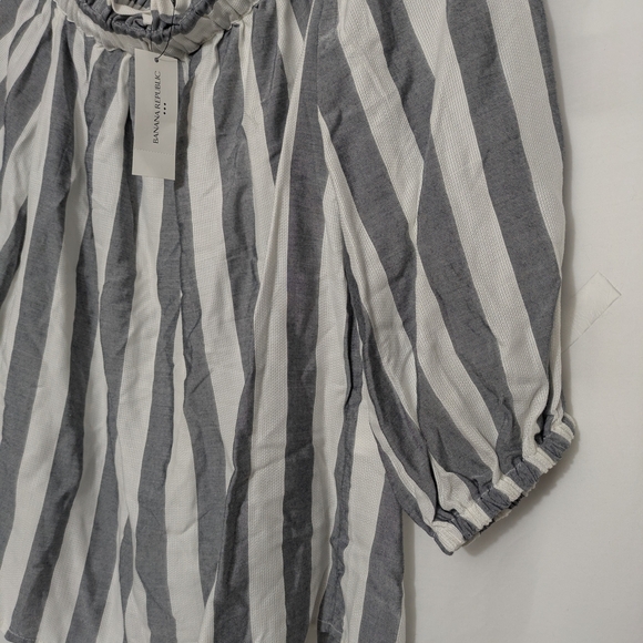 NWT Banana Republic Factory Off Shoulder Striped Blouse XS - Picture 2 of 8